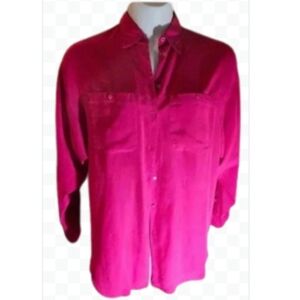 Liz Claiborne Pink Silk Blouse Size 12
